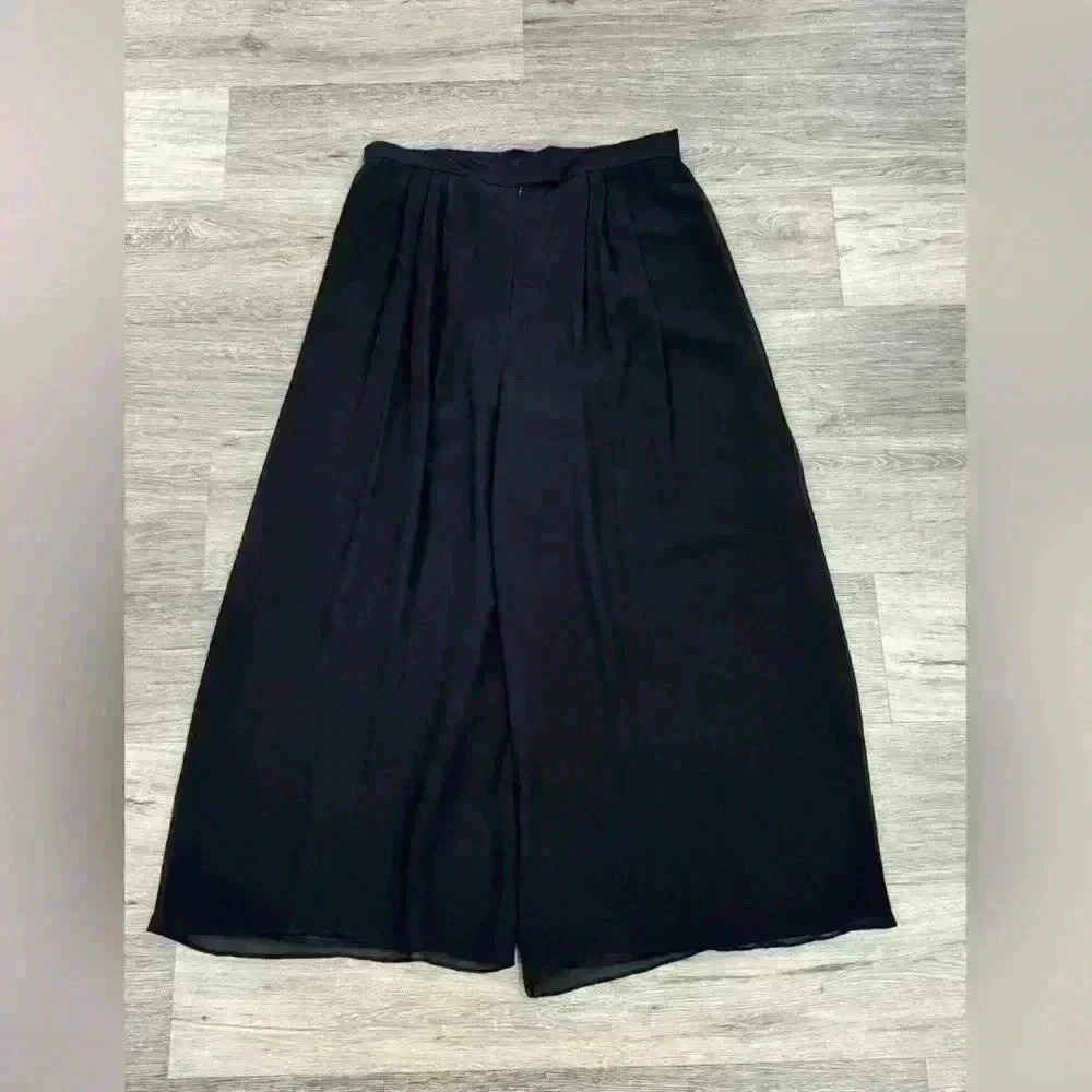 St. John Evening 100% silk Dress Pants Black